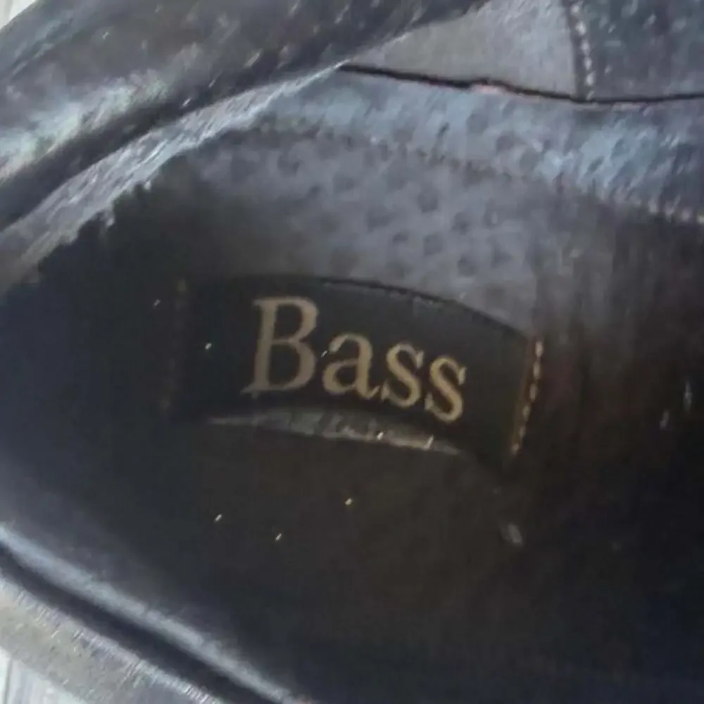 Vintage Bass Y2K Black Leather Lace Up Dress Shoes